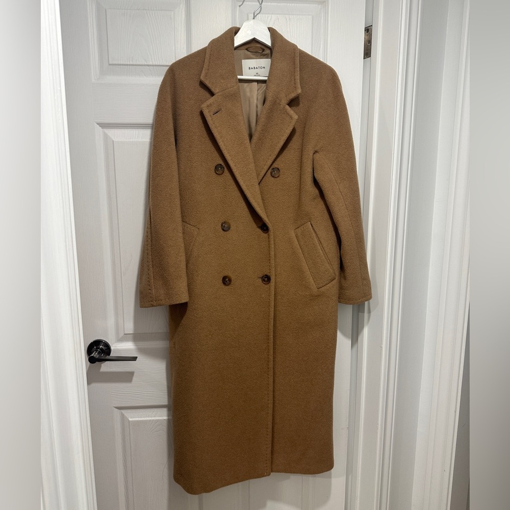 Babaton ‘the Slouch’ Camel Wool Coat